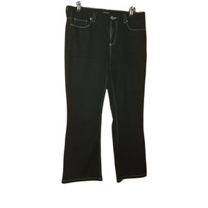 Massimo Dutti size 10 Flare Black Jean